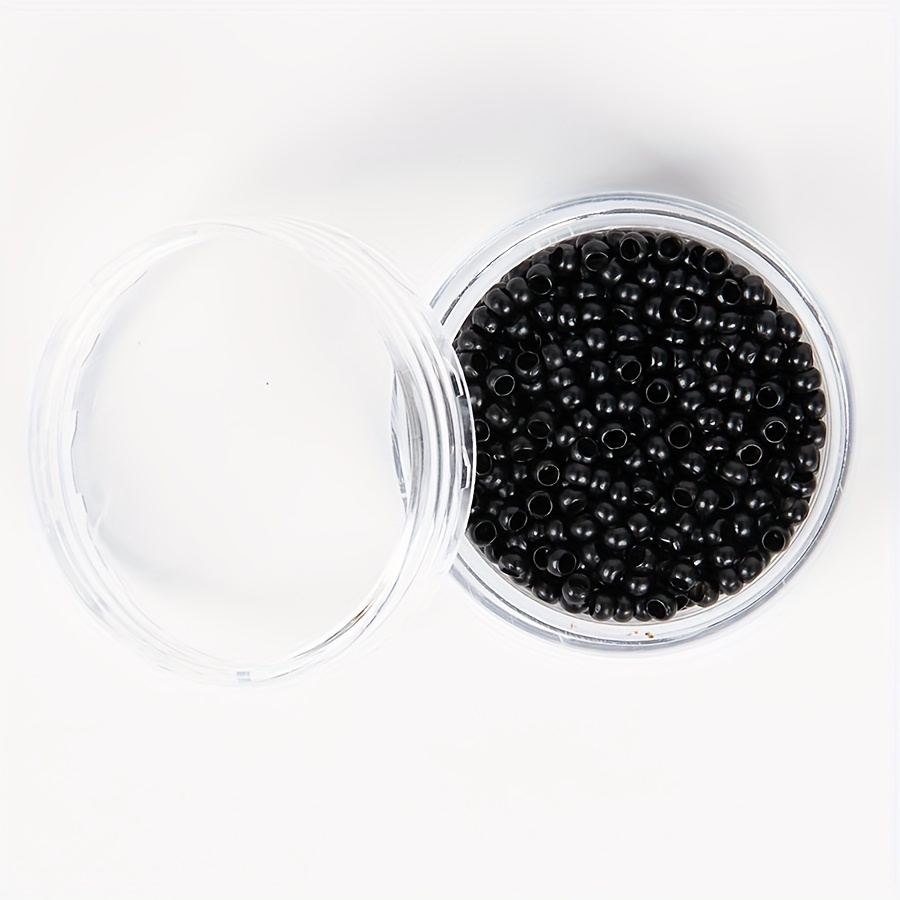 TEMU 2.5mm*1.5mm*2mm Nano Copper Rings 1000pcs/bottle Micro Rings Tubes Micro Rings Links Beads For Hair Extension Tools Microchip Para Extensiones