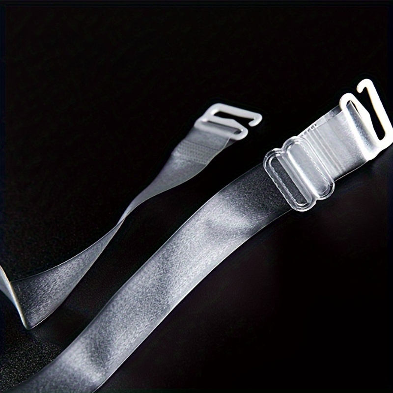 Transparent Bra Straps with Elastic Matte Bra with Crystal Invisible Strap