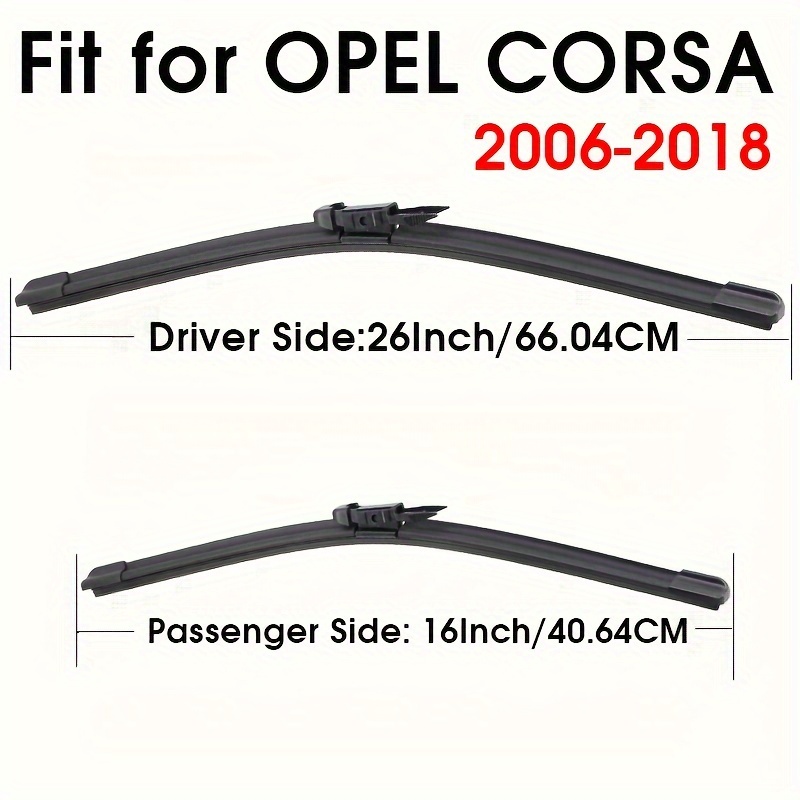Image of Pair Of Special Windshield Wiper Blades For The Front Of For Models From 2006 To 2018