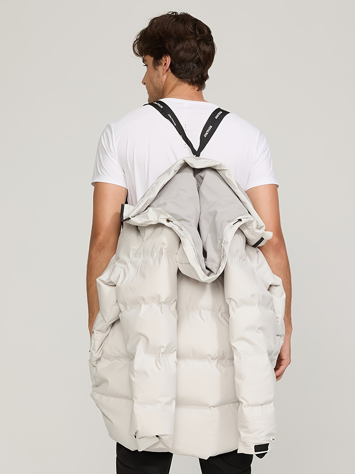 Men's Mid-Length Thickened Seamless Down Jacket