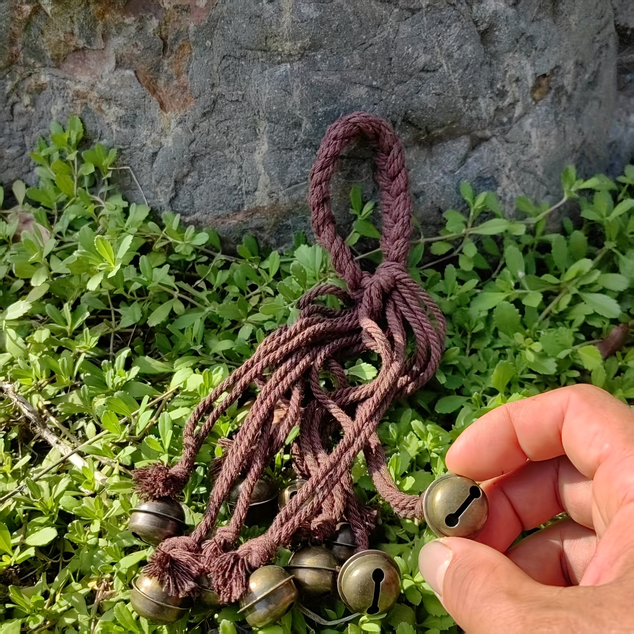 Green Chime Bells For Temples, Wiccan Altar Door Protection Bell, Supplies For Witchcraft, Altar Decorations, Gifts For Decor