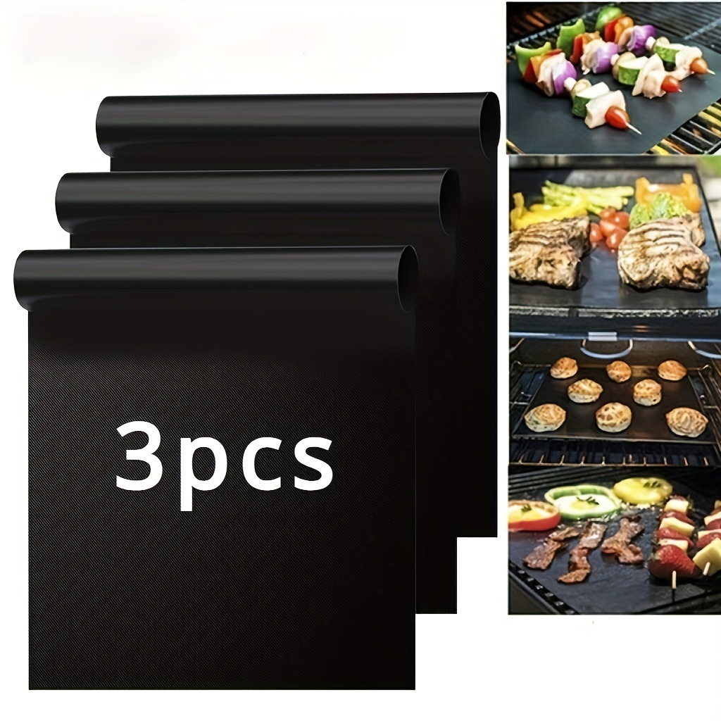 TEMU 3pcs/5pcs Oven Liners For Bottom Of Oven, Extra Large Heavy Duty Nonstick Oven Mat, Reusable Oven Liner, Oven Protector Liner For Electric Gas