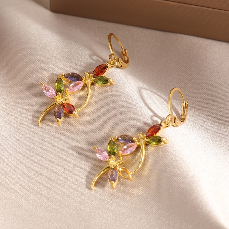 Butterfly Patch Pendant Earrings — Charming Gift