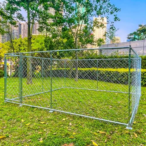 corral de metal para mascotas y perros de exterior de 10x10 pies con puerta con cerradura