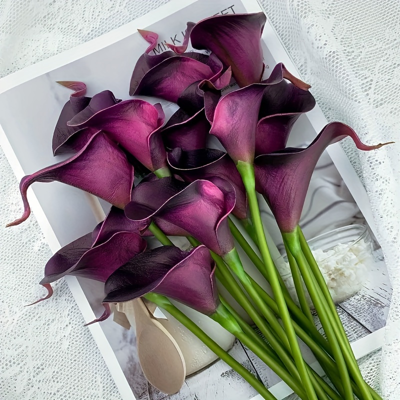 

10pcs Lifelike Calla - Weddings, Parties & Home Decor | Real Touch, Maintenance-free Artificial Flowers | Versatile