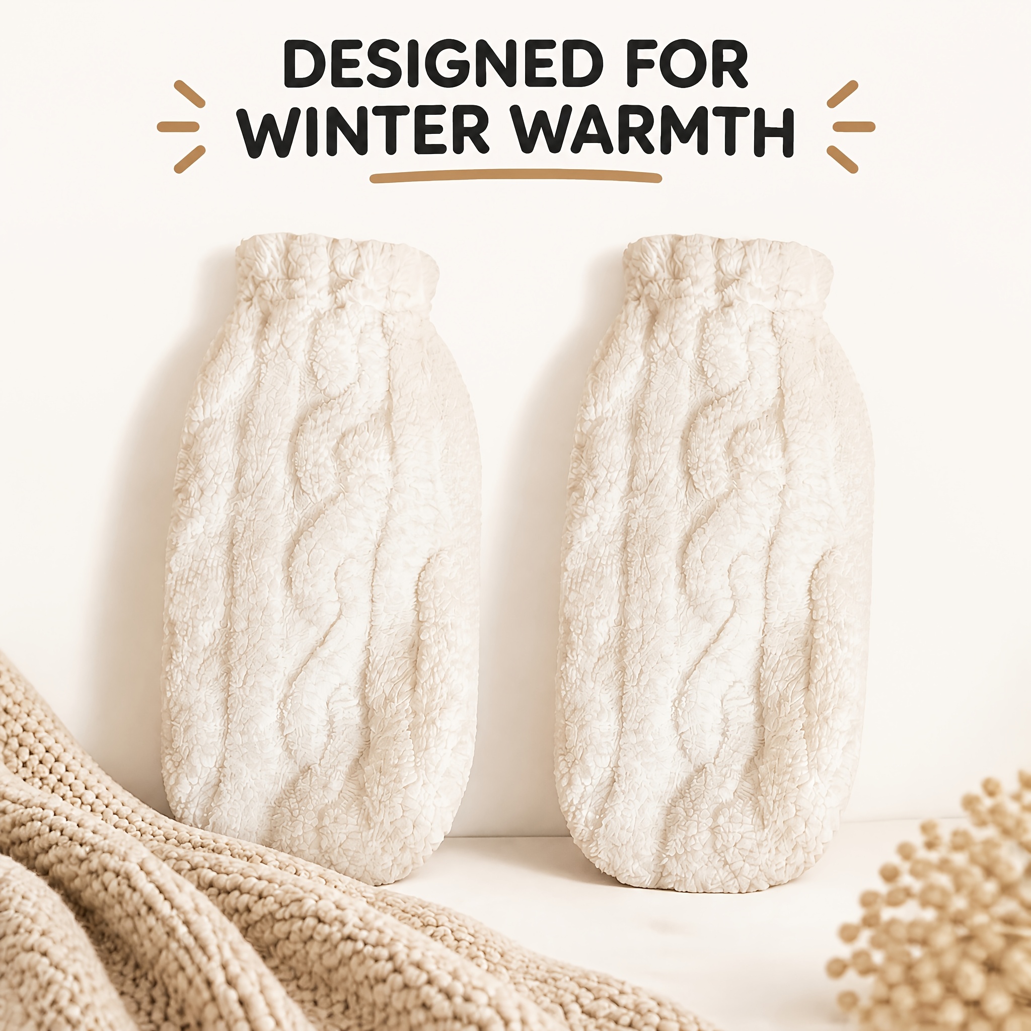 TEMU Fleece-lined Thick -resistant Socks Floor Socks - Lazy , Hand Washable, Durable, Essential For Long Socks - Soft Warm Comfortable Indoor Winter