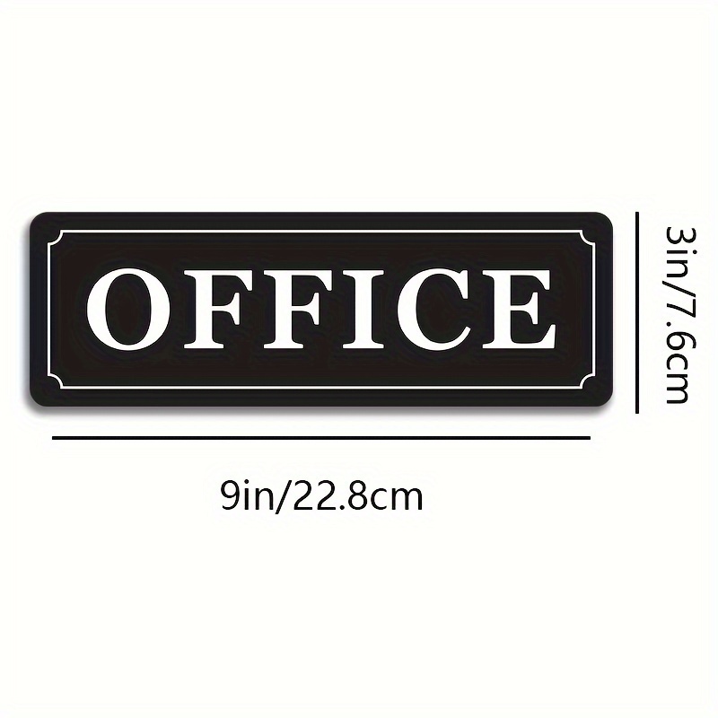 Image of Commercial Office Door Sign - With Strong Adhesive For - Made Of And Sturdy Acrylic Material - Wall Or Door Signage