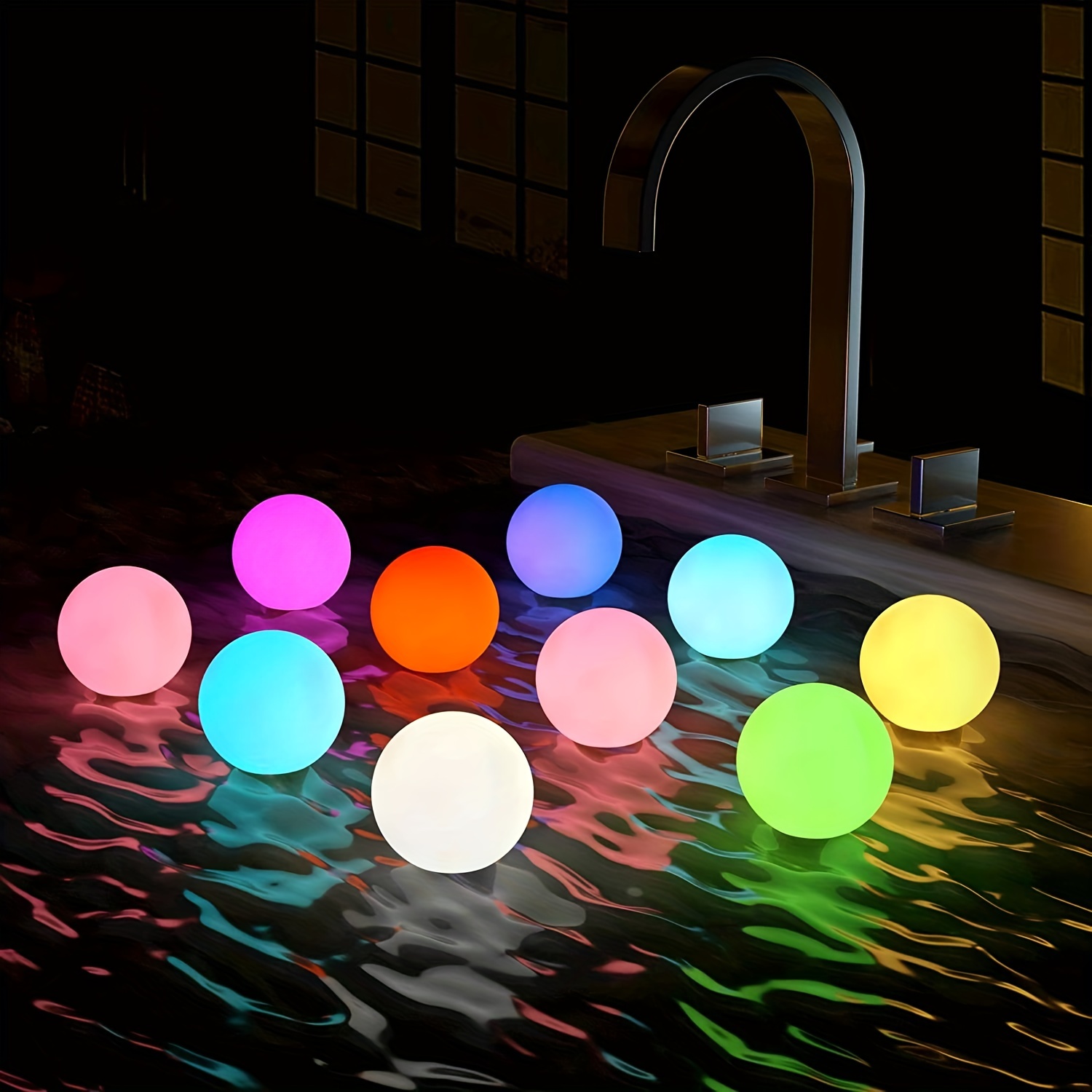 

Blueye 4packs Rechargeable Floating Pool Lights, 3-inch Light Up Led Poi Juggling Balls, 12hrs Working, Remote Control Orb Lamp, 5v/1a, 16 Colors For Hot Tub Accessories, Party Christmas Decoration