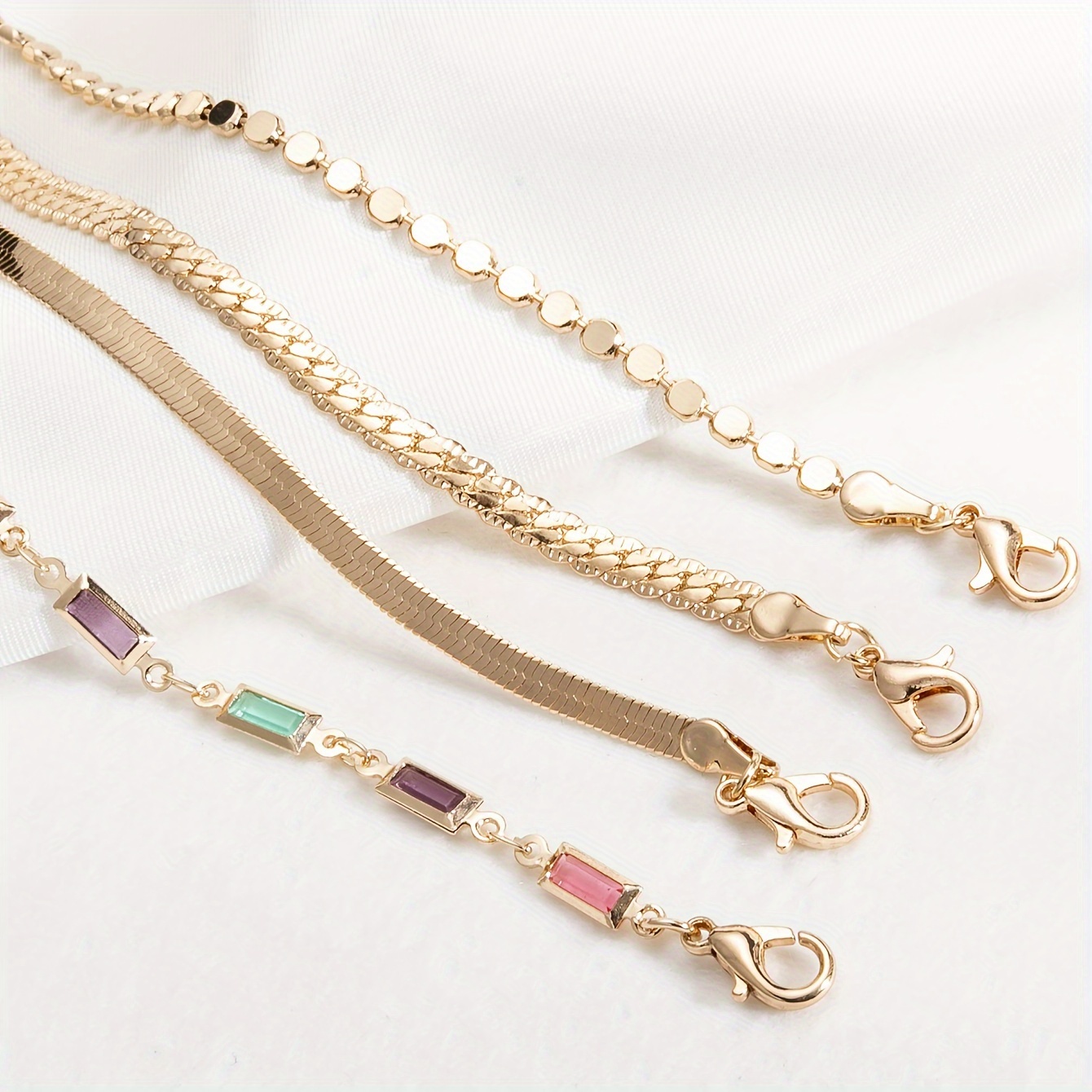 

4pcs/set Women's Steel Bracelets , , For & , ,