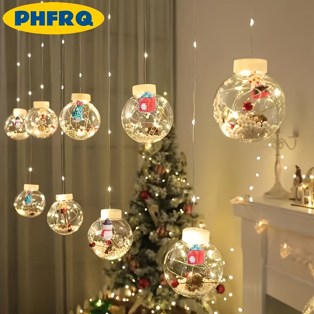 PHFRQ - Kerst LED Lichtsnoer met Kerstmuts, Rendier en Sneeuwpop