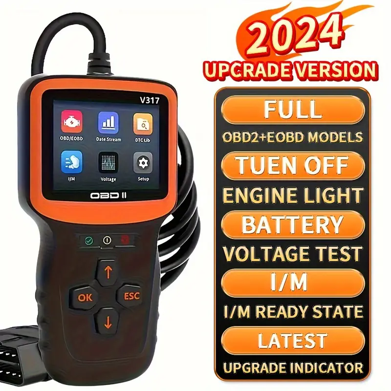 OBD2 Scanner Auto Check Car Engine Clear Fault Code Reader Automotive  Diagnostic Scan Tester Tools Kit Color Screen,Car OBDII/EOBD Scan Tool