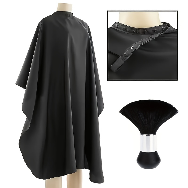 

Salon Hair Cutting Cape With Adjustable Closure, Waterproof Barber Cape, Hairdressing Accessories Tools