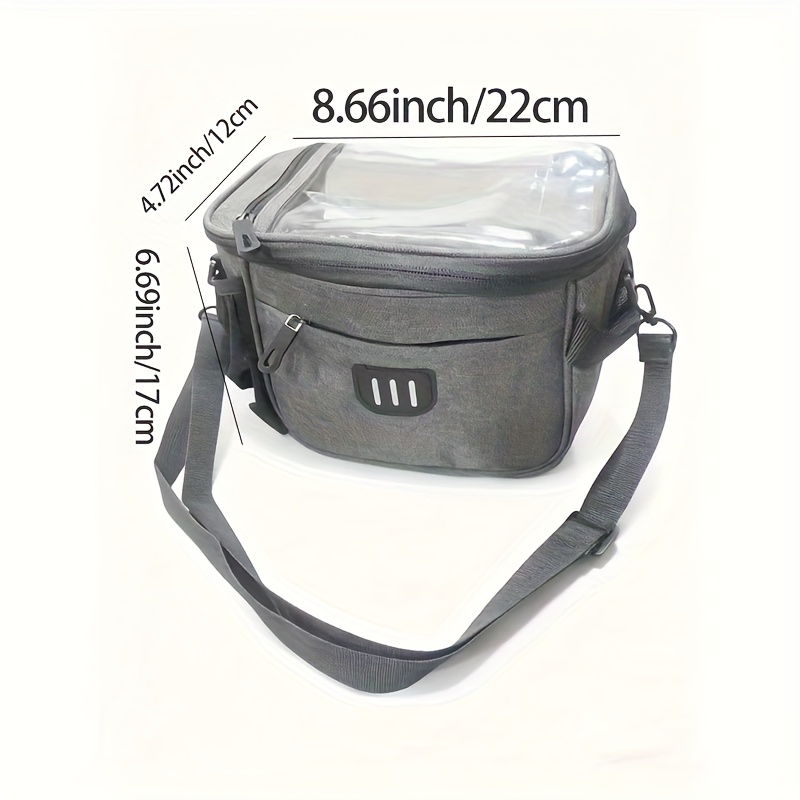 TEMU 1 pièce (Sacoche de pliable à grande capacité de rangement ) en fibre de polyester réglable, Sacoche de pour sports de pour vélos et cyclisme,