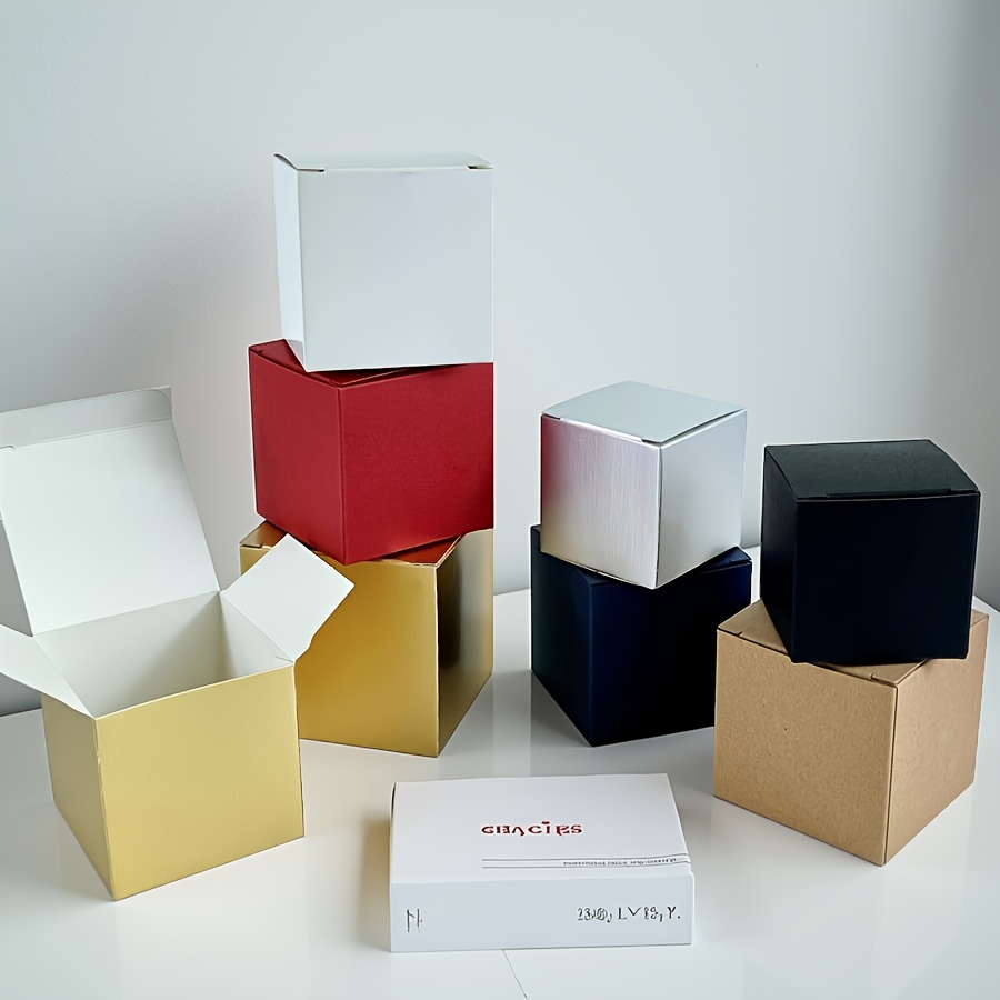 Simple Square Gift Boxes with Lids for Packaging