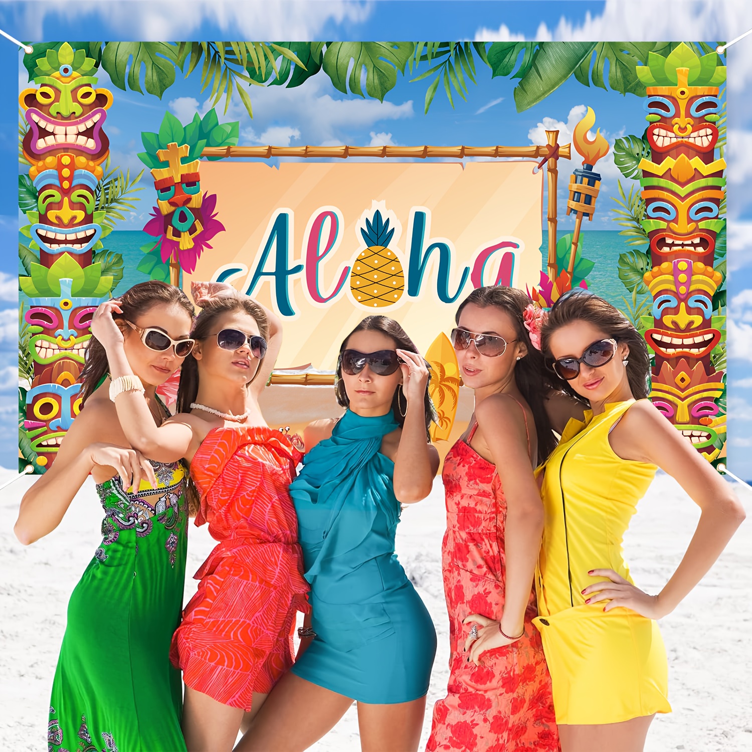 Hawaiano Mujer Outfit Para Fiesta Hawaiana Vestido Hawaiano Pintas Para Fiesta Hawaiana Dress Vestido