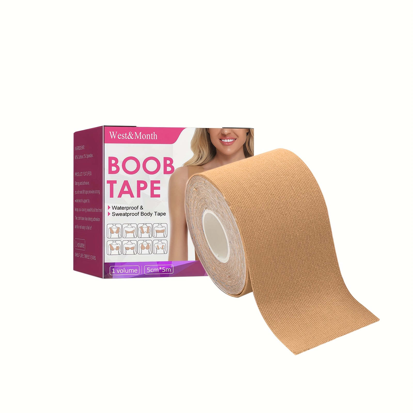 Anti-Exposure Stickers Force Cloth Lifting Roll Chest Tape Large Chest and  Breast Stickers Chest Lifting Stickers : : Clothing, Shoes 