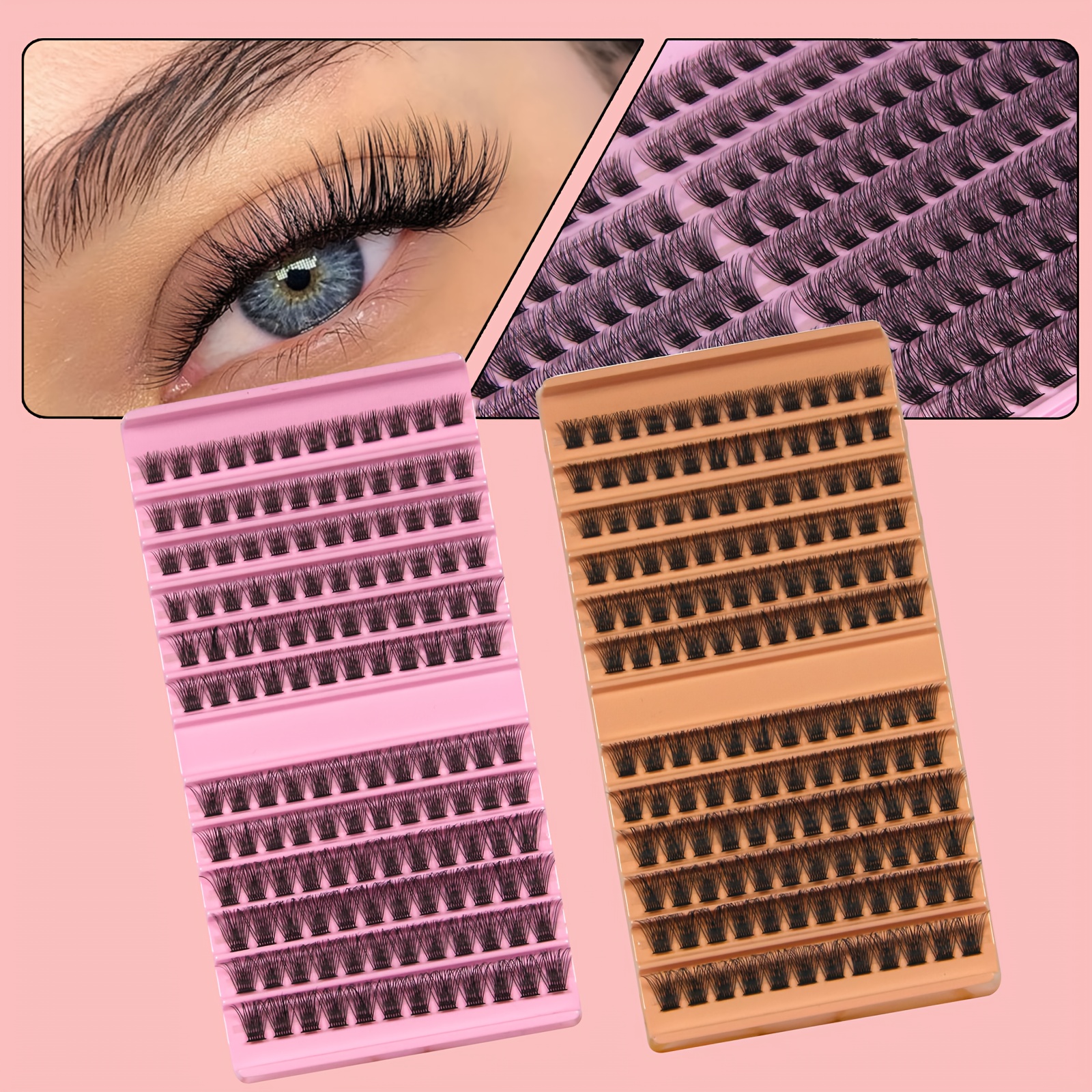 

Reusable Eyelash Clusters With A Natural, Slim Volumetric Appearance -diy Extension Kit Dd