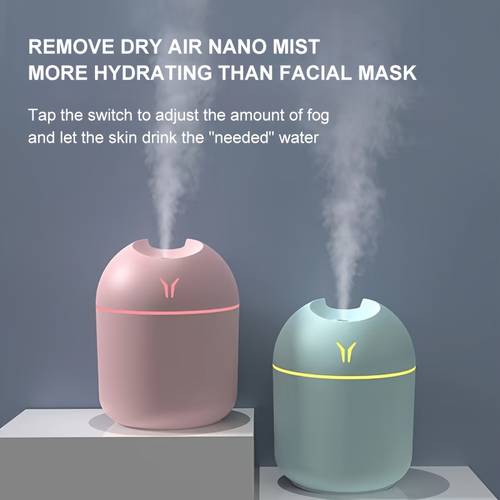 1pc essential oil diffuser cool mist humidifier with color changing night light dual mist cool warm usb powered for bedroom office large rooms portable aromatherapy device cool mist humidifiers for bedroom sleek durable plastic body