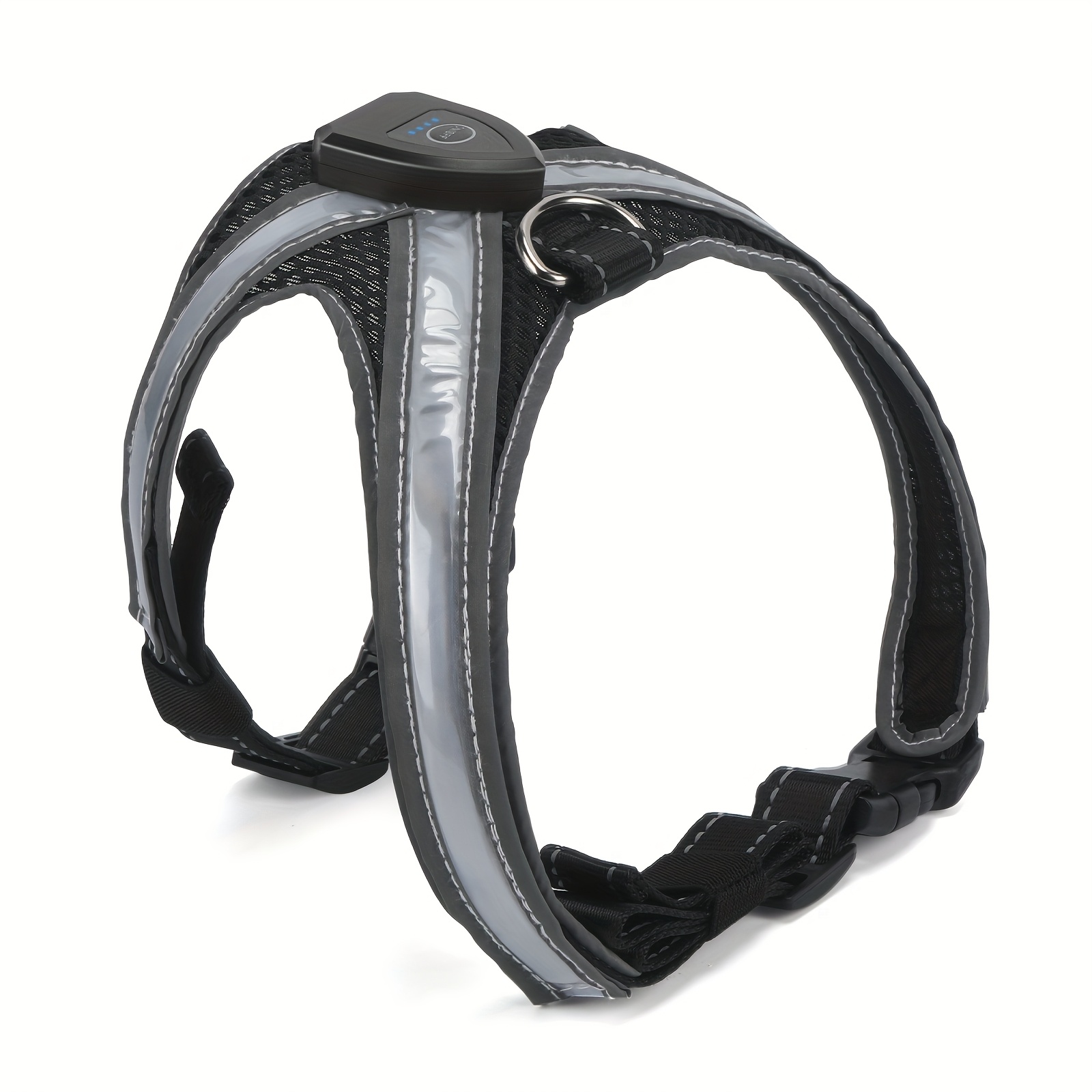 Led Dog Harness -7 Lighting , Rechargeable, Lightweight And Adjustable, Suitable For And Medium-sized Dogs, Illuminated Safety Vest For Walking Dogs At Night, Illuminated Dog Harness