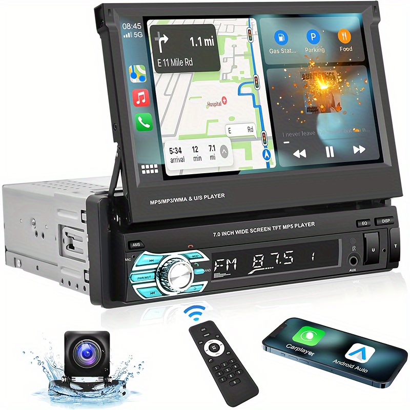 

Din Carplayer Car , 7'' Out Touch Car Mp5 Auto, , Usb, Tf, Fm , Aux-in, Swc Ahd