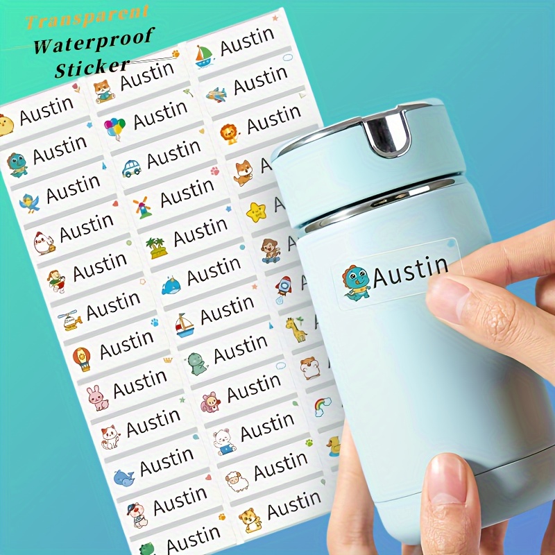 

Custom Waterproof Name Stickers: , Tear-resistant Labels For Bottles, Notebooks, Etc. Personalize With Names & Designs. Home/office, Easy To Apply/remove, No Residue