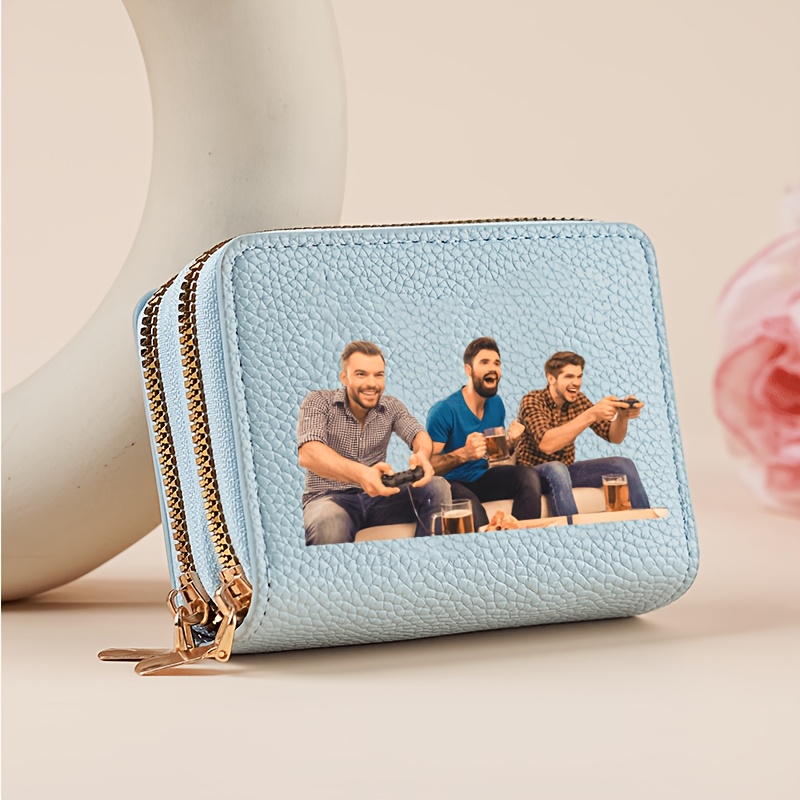 TEMU [custom] Picture New Multi-functional Card Holder Wallet Accordion Card Case Double-layer Zipper Women's Wallet Large Capacity Multi-functional
