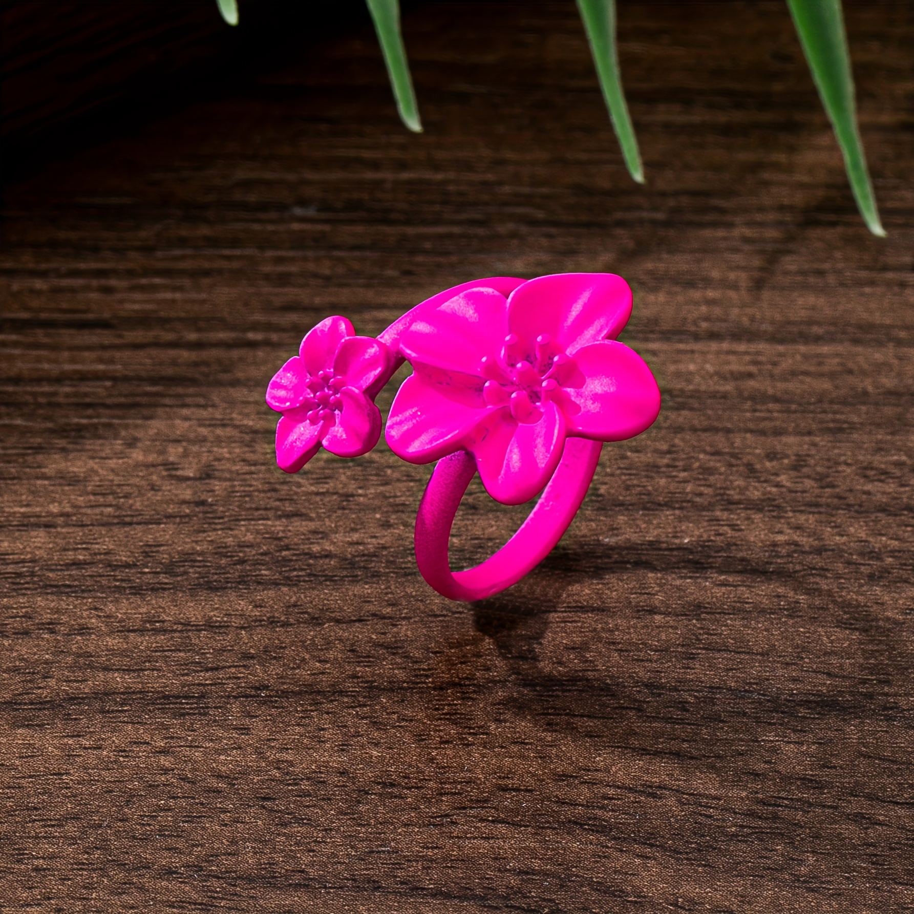 E-shop 1 Stück Western Mode Retro Elegante Bohemian Style Blumen Damen Offener Ring