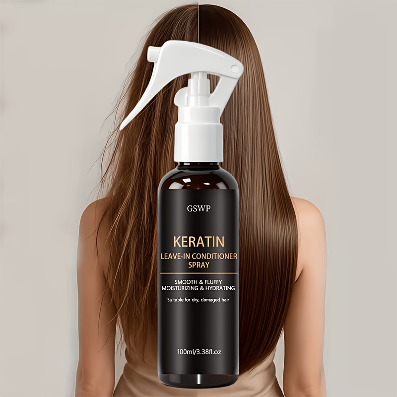 gswp keratin hair spray frizz provides heat protection and   care suitable for all hair types   a great gift 100ml Product details 0