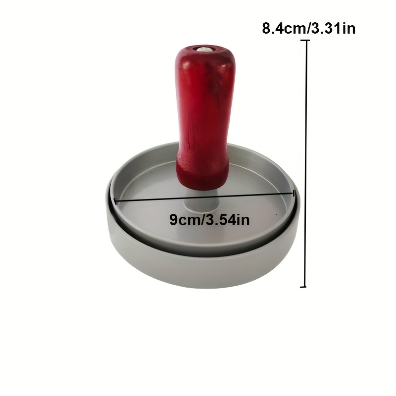Molde manual para hamburguesas de aleación resistente, prensa de carne redonda, ideal para restaurantes, asados, uso comercial y para empanadas, pasteles y dumplings