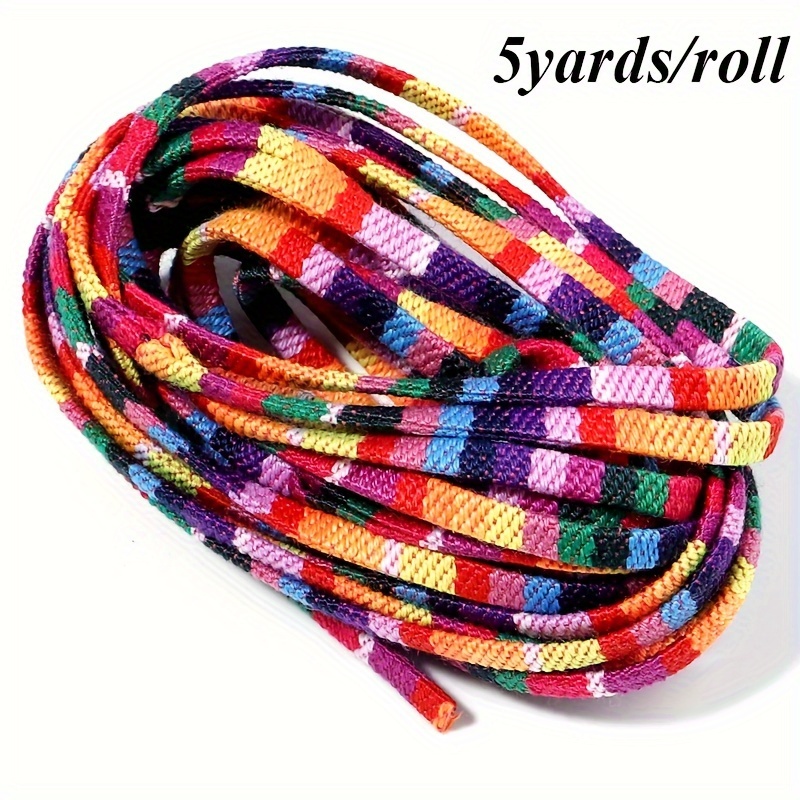 Image of Colorful Cord Rope, 5 Yards - Shoes, Hats, Apparel, Home Decor & Gift Wrapping,diy Crafts,jewelry Making Display & Packaging Supplies