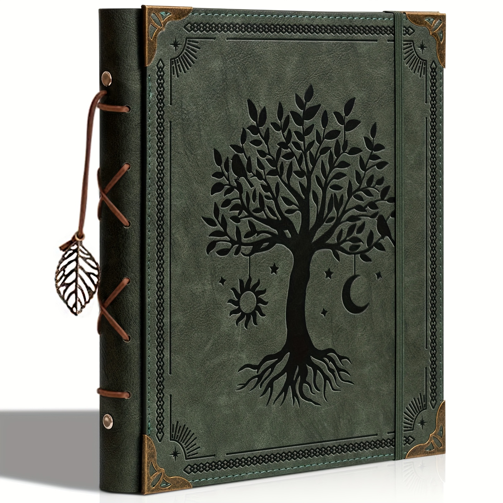 Vintage Photo Album 4x6-inch Leather To 160 Photos Ideal For Anniversaries, Vacations, Family History Projects, And Christmas Gifts