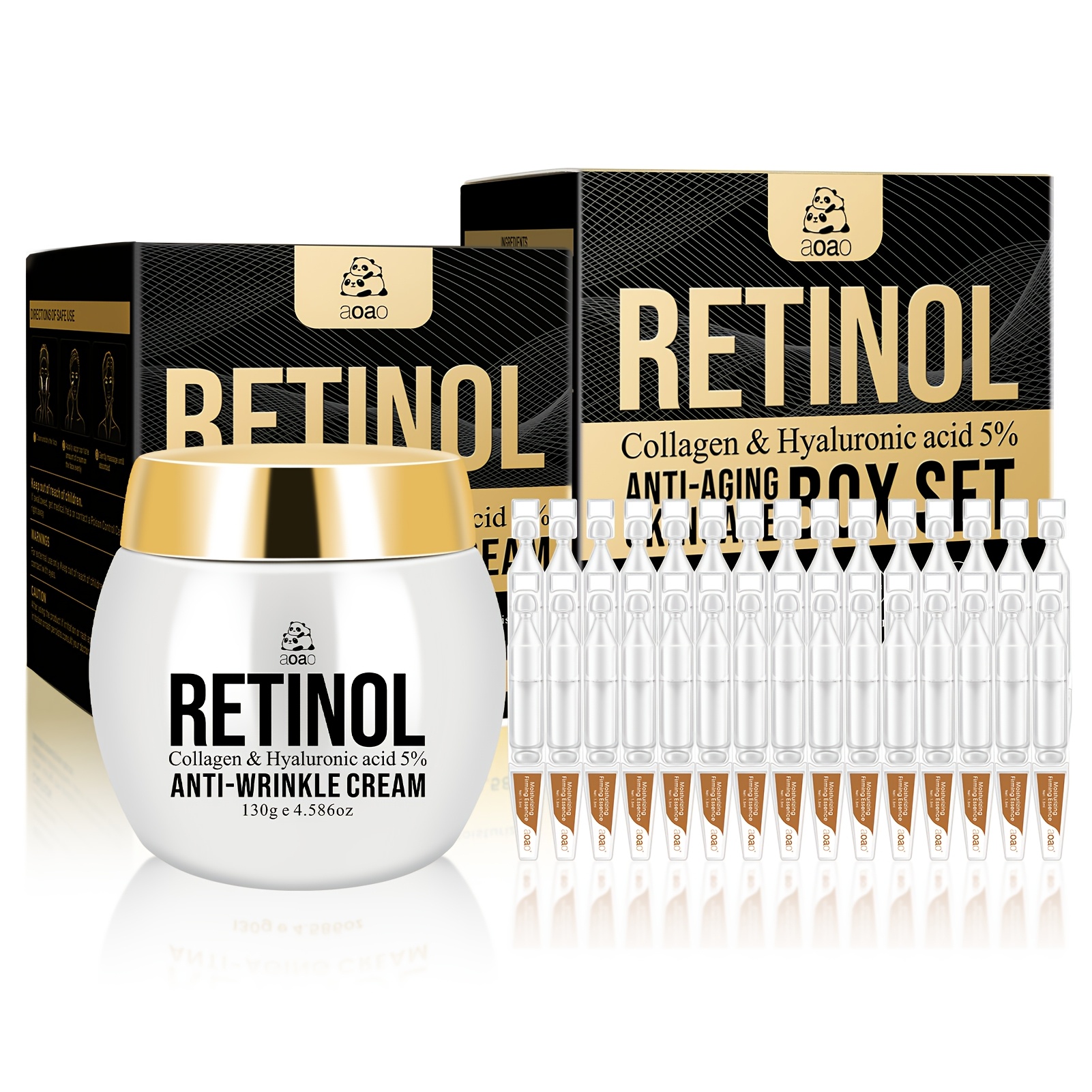 Image of 31pcs Men's Retinol Facial Skin Care Set Deep Moisturizing Firming Smoothes Cream And Serum /anti-wrinkle Skincare Make Skin Looking