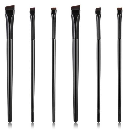 6pcs eyebrow tint brushes thin angled eyeliner brush eyebrow brush ultra thin brushes for eyebrows angled precision eye makeup brushes