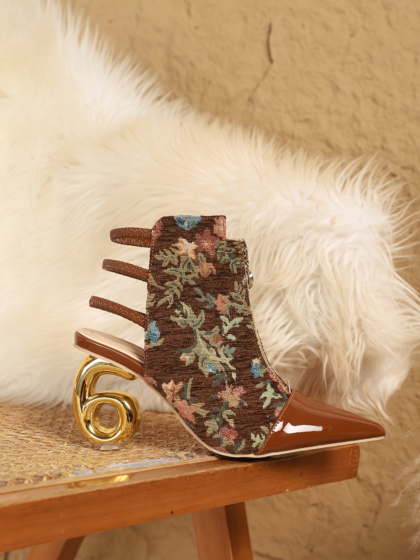 Vintage Floral Stiletto Heels