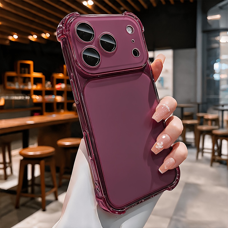TEMU Phone Case: Luxury Buffer Impact Shockproof Matte Translucent Wireless Charging Phone Case Compatible With Iphone 18 Pro Max 17 Pro Max 18 17 16