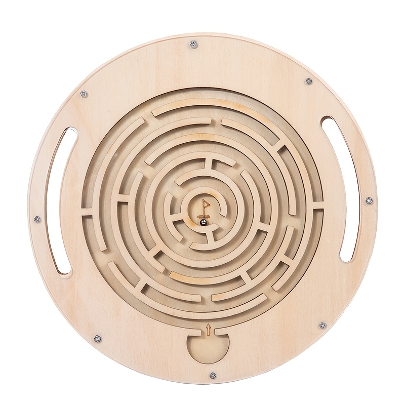 Right-Angle/Round Ring Ball Maze Toy, Logic Game