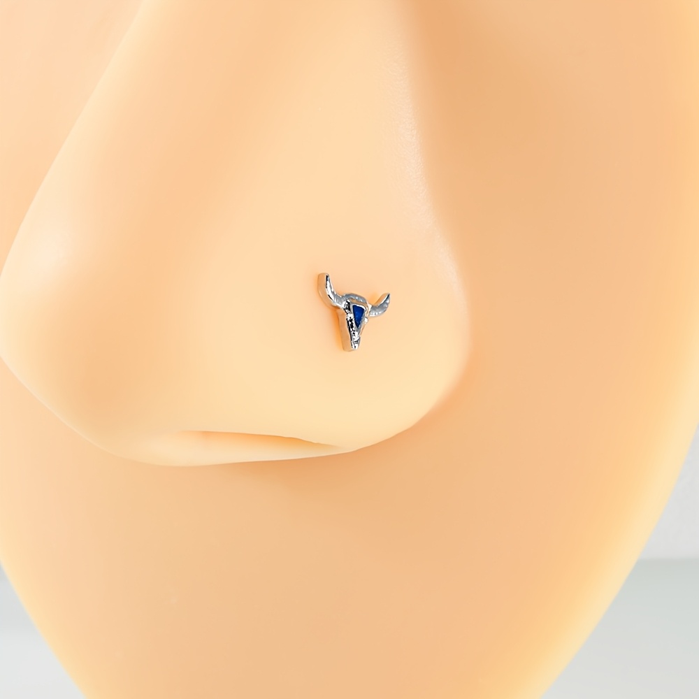 1pc stainless steel cactus nose studs curved nose Temu