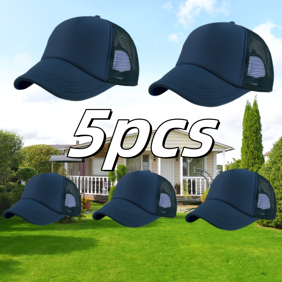 TEMU Packung mit 5 individuell gestaltbaren Mesh-Basketballs, Polyester, atmungsaktiv, verstellbar, langlebig, mit Schnallenverschluss, für
