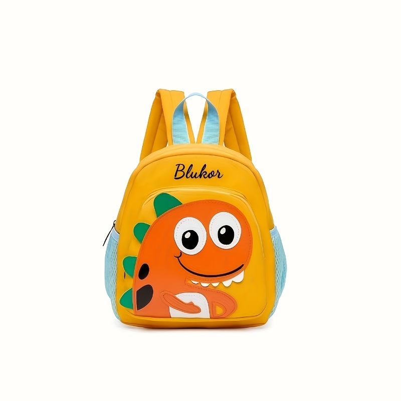 TEMU A Customizable Backpack With Text Such As Name, Numbers, And Date, In Multiple Colors. Stylish, Portable, And Cute, Featuring Cartoon Dinosaur