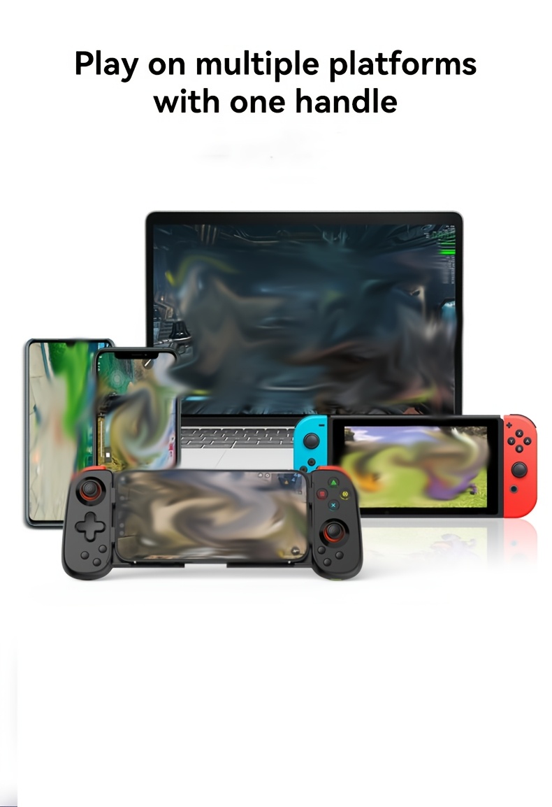 Wireless Dual Motor Vibration Game Controller with Carbon Film Joystick & Cool LED Backlighting - Compatible with Android, PC, Switch, iOS - Not for PS4, Rechargeable Lithium Battery, Multi-Platform Controller|Modern Gaming Controller|Dual Motor Vibration