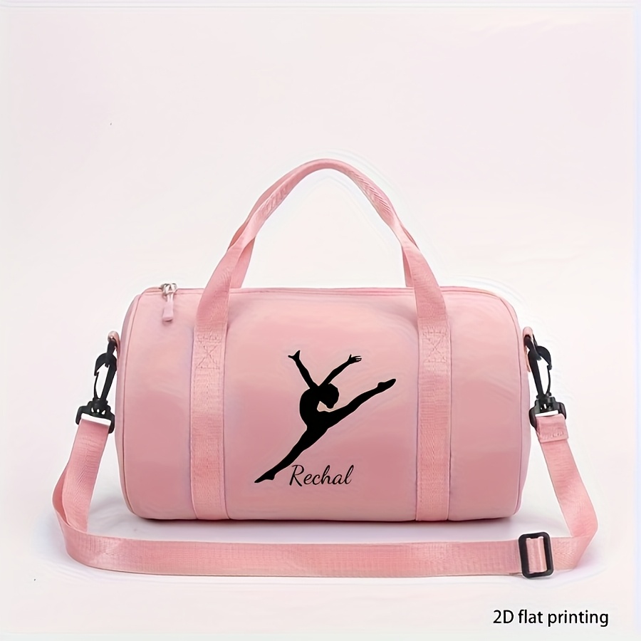 TEMU /Borsa a tracolla/a spalla in nylon con stampa balletto stile , 1 pezzo - Cinghia regolabile, chiusura a cerniera, borsa e resistente adatta per