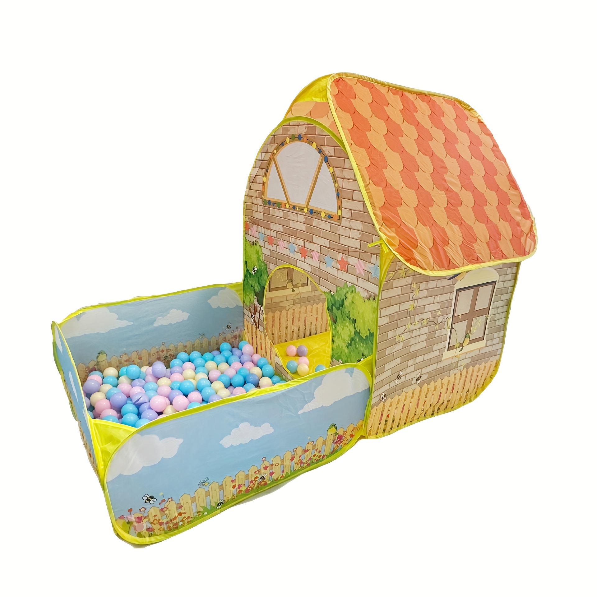 TEMU 1pc New Cabin Game Room, Fence, Children's Game, Boys And Girls'