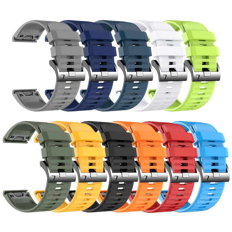 26 Mm Silikon-Armband Für Garmin Fenix 8, 7X, 6X Pro, 5X Plus & Mehr – Weich, Langlebig, QuickFit