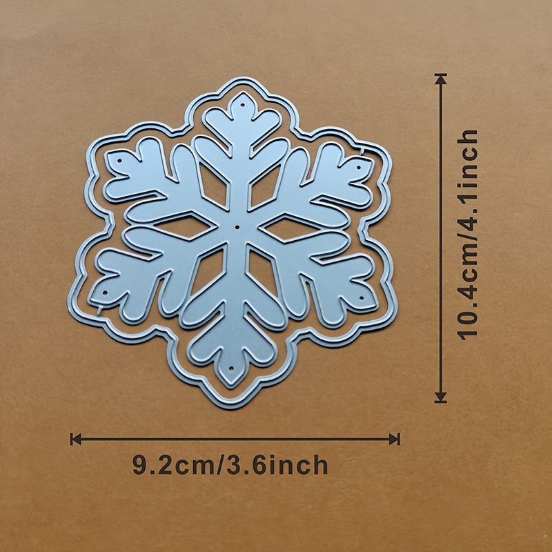 TEMU Brand New Snowflake Craft Embossing Mold, 2026 Metal Cutting Die Suitable For Decoration, Scrapbooking, And Card Making