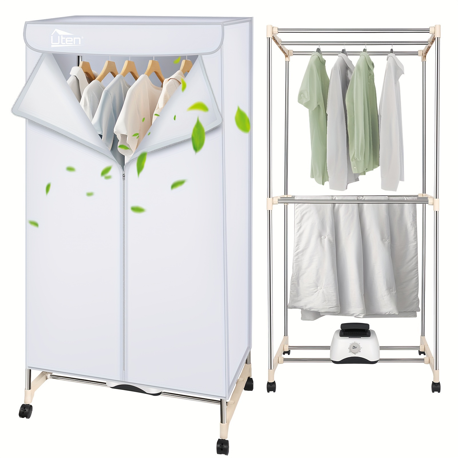 

2- Uten Clothes Dryer, 1500w Clothes Dryer , Drying , Clothes Drying Rack And Dryer For Apartments,