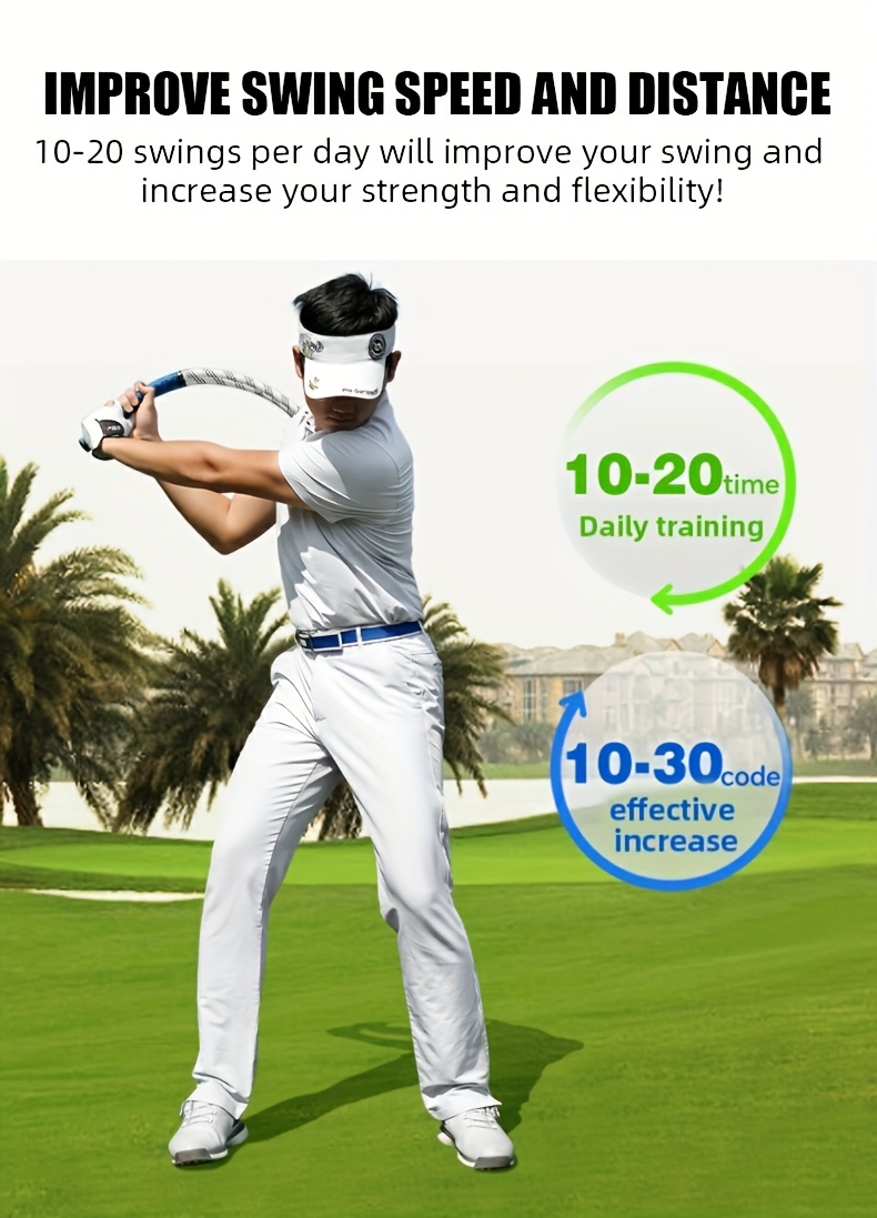 golf swing trainer aid powerful rope Temu