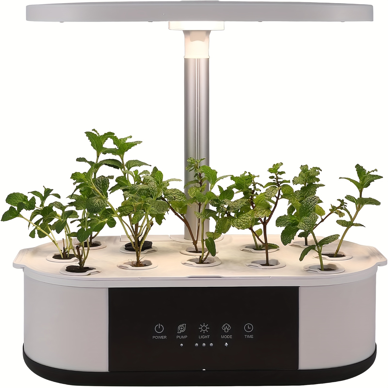 

Euker Hydroponics Growing System, 12 Pods Hydroponics Growing System Indoor Garden With 120 24w Full Spectrum Grow Lights In 5 Colors, Garden Up To 16" Height Adjustable, Automatic Timer