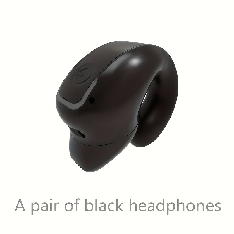 Wireless Earbuds, Bone Conduction Clip-on Open-ear Design, Non-in-ear, For Sports, Running, Cycling, Calls, Noise Cancelling