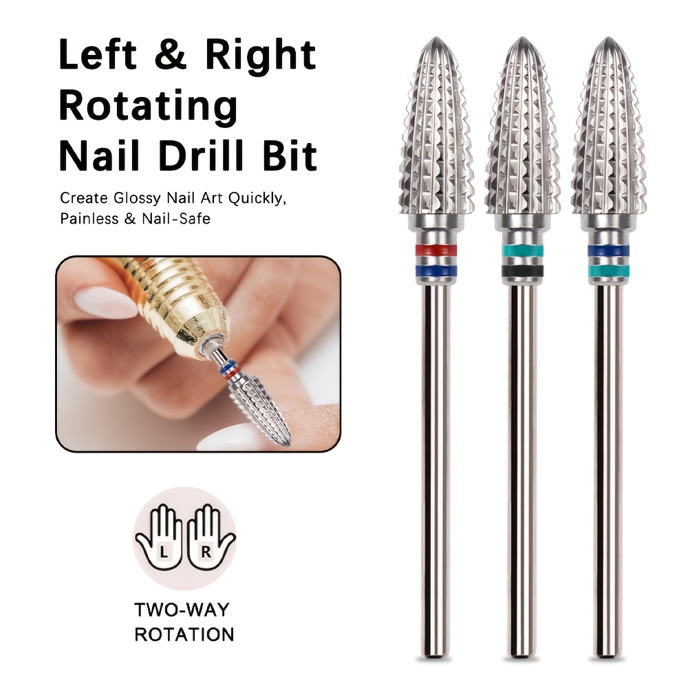 Double Ring Tungsten Steel Nail Drill Bit