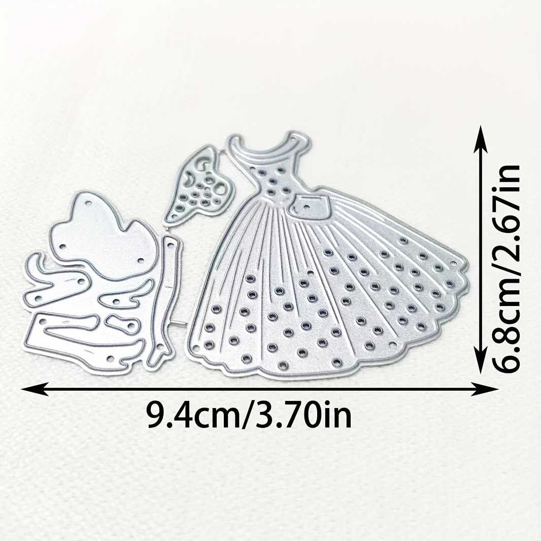 TEMU 1pc Metal Die Cut, Diy Scrapbooking Embossing Stencil, Handmade Greeting Card Making Metal Cutting Dies, Gift Card Making Tools